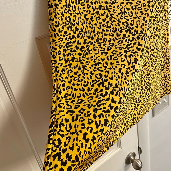 Nordstrom La La Land Straight Pencil Leopard Print Satin Midi Slip Skirt NWT - Picture 8 of 9